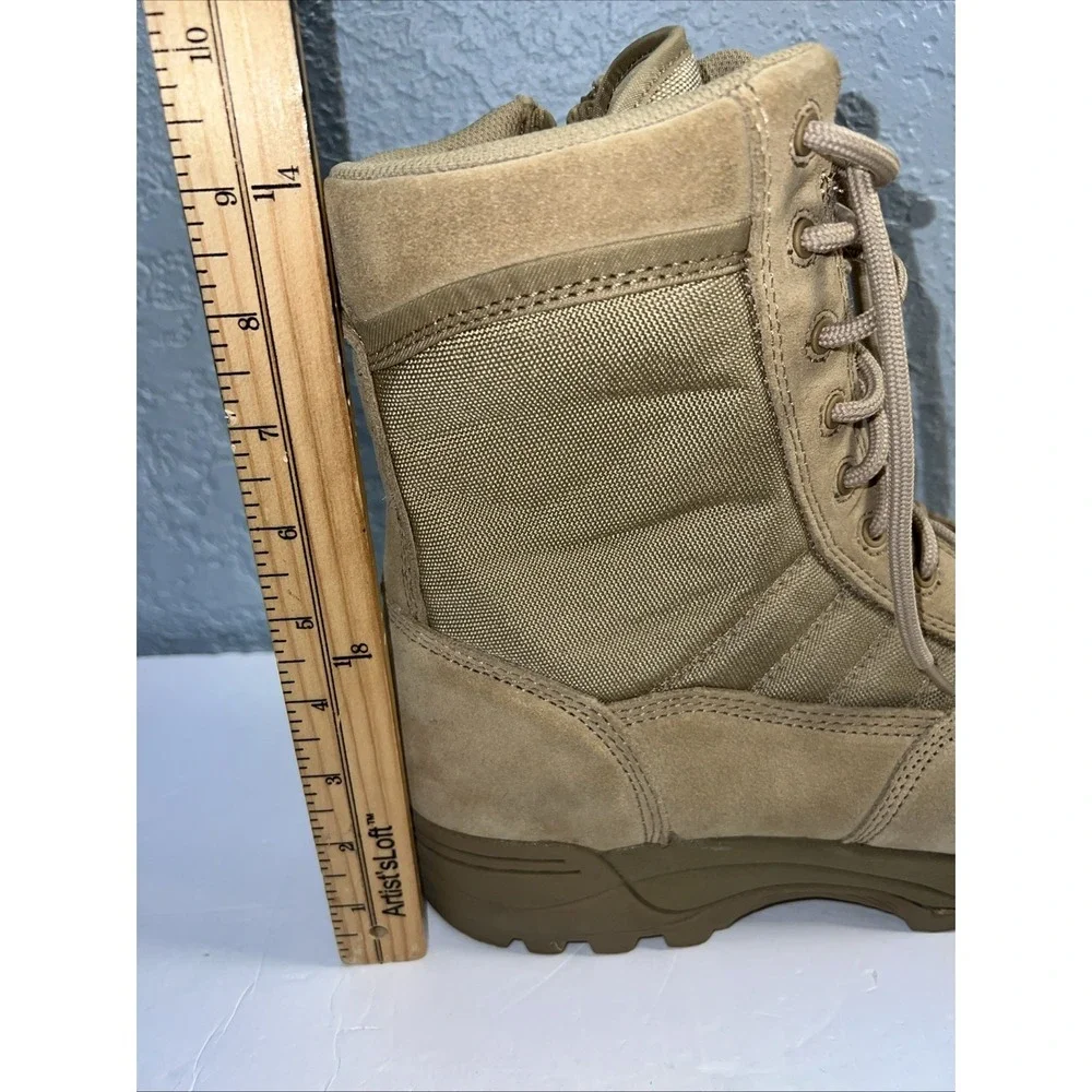 Tactical Military Mens Side Zipper Boots 9